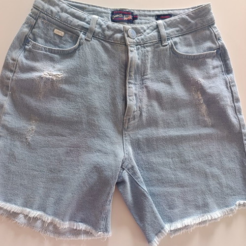 U.S. Polo Assn. Women's Distressed Relaxed Denim Shorts like new, light blue