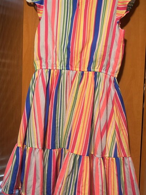 Monsoon Accessorize summer dress for girl 12-13 years like new, colorful stripes