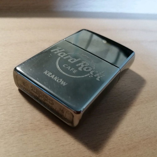 Zippo lighter used from Hard Rock Cafe Krakow collection