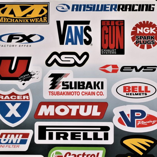 Motorcycle club vinyl stickers BB141 Motul new, 42x28cm