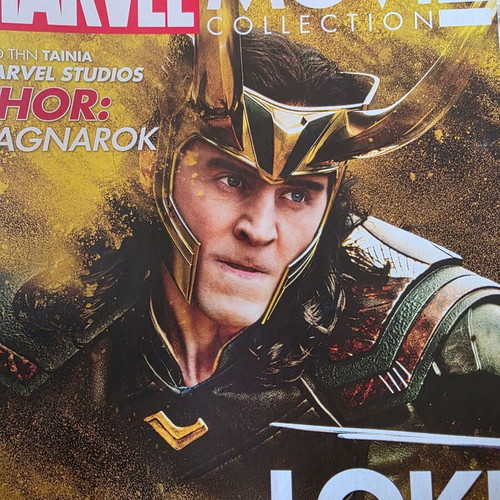 Marvel Movie Collection Loki figure and magazine like new, issue 14
