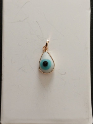 Vintage Gold Eye Pendant K14 (585) Drop, like new