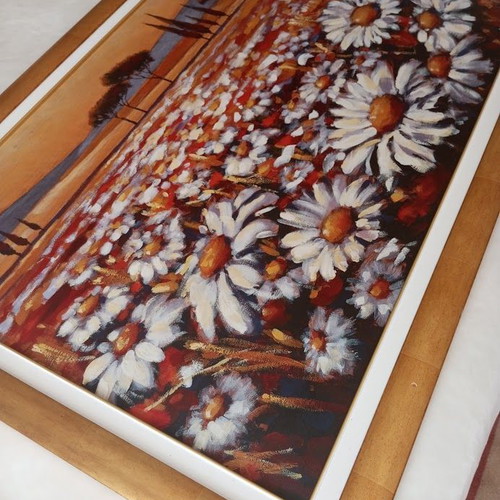 M. Occhini Canvas Painting with Frame like new