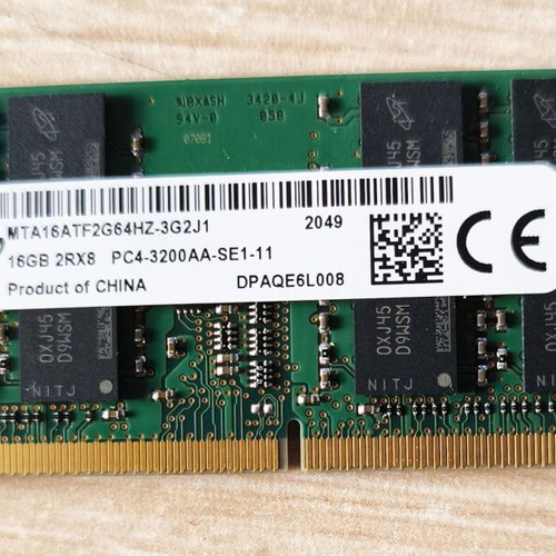DDR4 RAM 1x16GB module 3200 speed for laptop like new