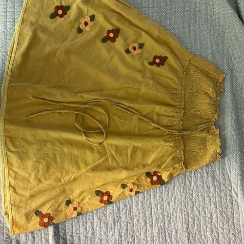 Yellow airy mini dress like new, one size