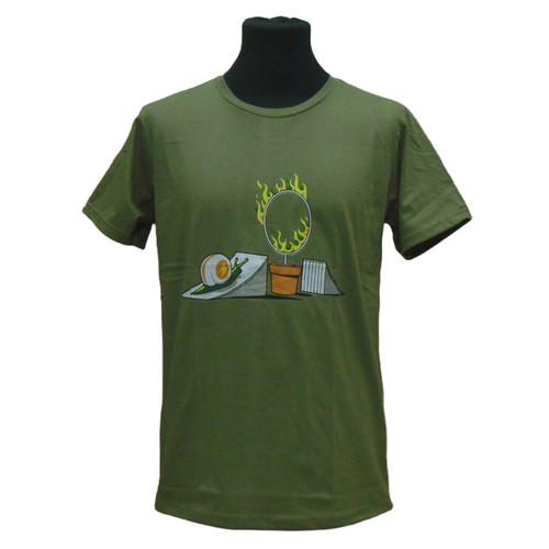 T-Shirt silk screen snail with helmet cotton new S,M,L,XL,2XL