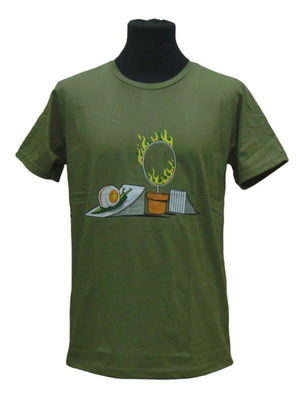 T-Shirt silk screen snail with helmet cotton new S,M,L,XL,2XL