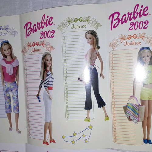 Barbie collectible calendars 1999-2002 new, set of 4
