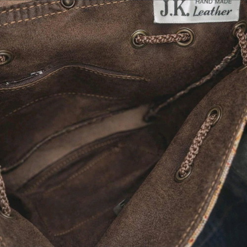Handmade backpack new from genuine leather, Greek craftsmanship