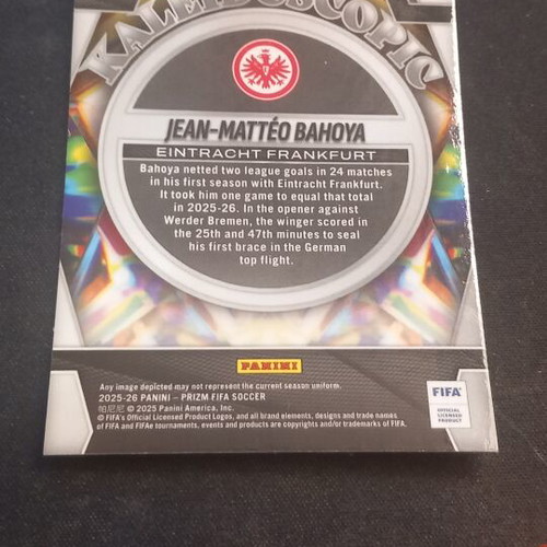 Jean-Matteo Bahoya Kaleidoscope Prizm Panini card like new