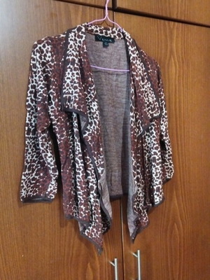 Cardigan size S like new, beige multicolor