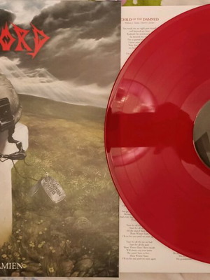 Warlord The Hunt for Damien red LP mint, metal