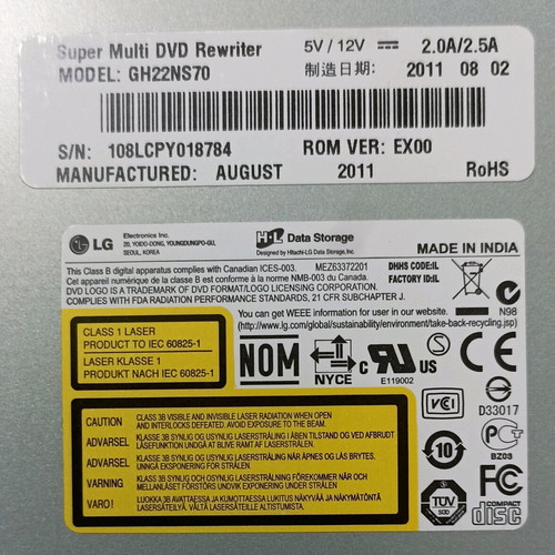 LG GH22NS70 Super Multi DVD Rewriter like new