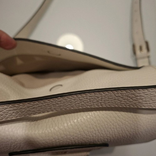 Furla leather bag like new, ivory with gold details