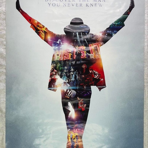 Michael Jackson This Is It authentic large poster new with cylindrical case