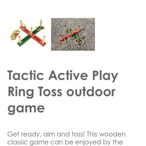 Active Play Ring Toss Tactic like new