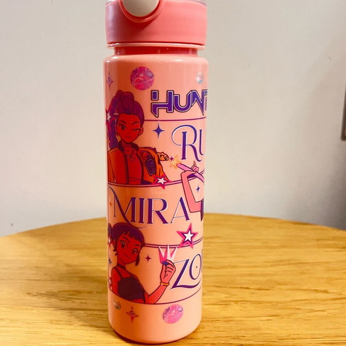 K-POP Demon Hunters Kids Water Bottle with Built-in Straw