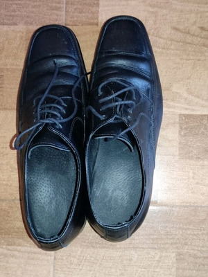 Fentini men's moccasins No.40 like new, black