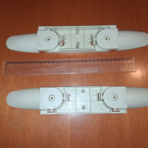 Bases for PC tower case like new, plastic, set of 2 pieces
