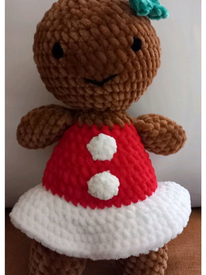Gingerbread handmade children's doll new