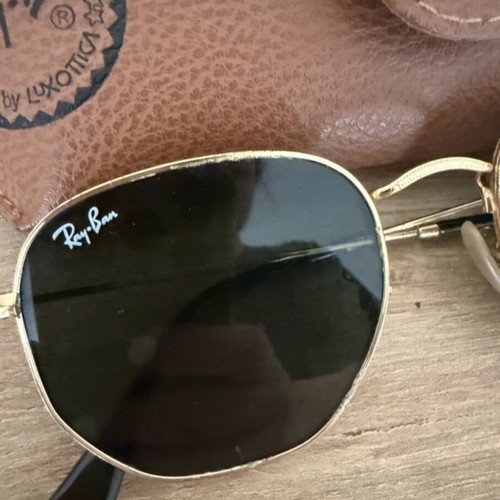 Ray-Ban Hexagonal sunglasses unisex gold frame used