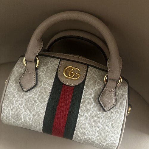Gucci Mini Bag Boston μεταχειρισμένο, χιαστί, μπεζ