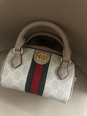Gucci Mini Bag Boston μεταχειρισμένο, χιαστί, μπεζ
