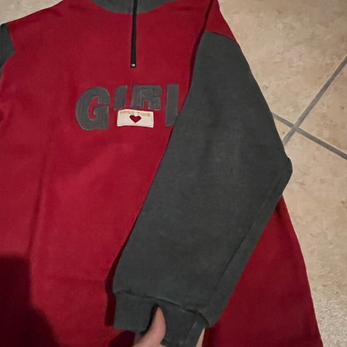 Sweatshirt like new, gray and red, size S