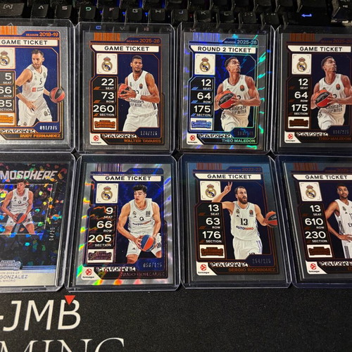 Euroleague Contenders Real Madrid Lot 8 Numbered Cards Hugo Gonzalez /25 & /125 new