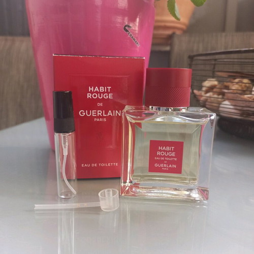 Habit Rouge Eau de Toilette decanted like new, 5ml Guerlain