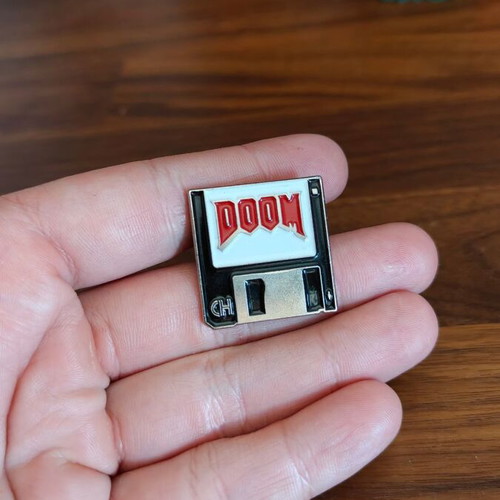 Official Doom Video Game Pin like new