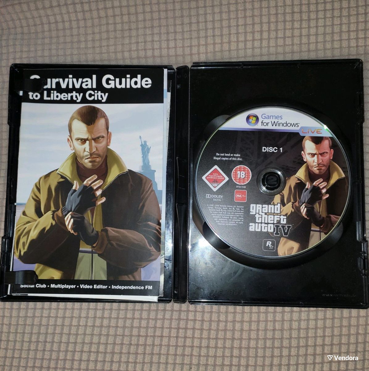 Grand Theft Auto IV PC DVD GTA 4 Windows… - € 10,00 - Vendora