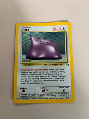 Ditto 3/62 FO Unlimited Holofoil Rare like new