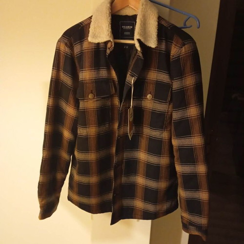 Τζάκετ Pull & Bear μέγεθος Medium καινούριο, μαύρο και καφέ