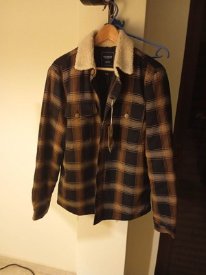 Τζάκετ Pull & Bear μέγεθος Medium καινούριο, μαύρο και καφέ