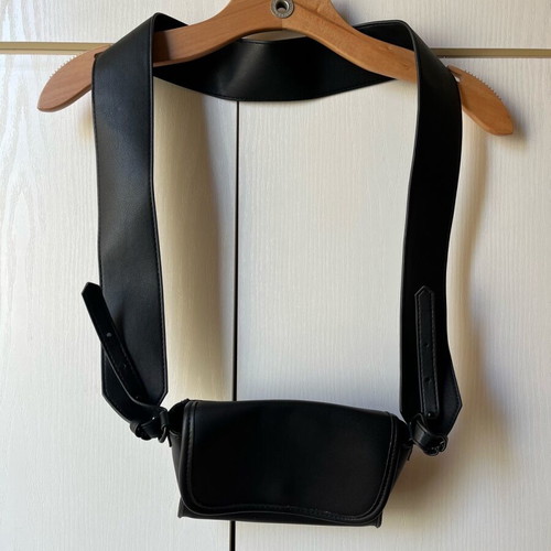 Bershka black banana bag new unisex