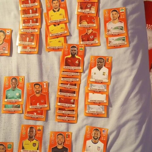 Fifa World Cup 2022 Qatar stickers set of 34 like new