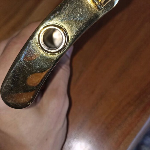 Stainless Steel Flask with Leather like new 8oz ~240ml