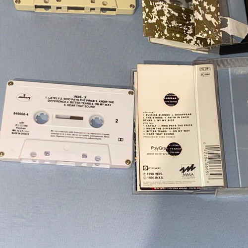 INXS and Simple Minds cassettes like new, rock