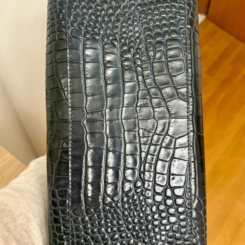 KEM Handbag new, black and navy with animal print