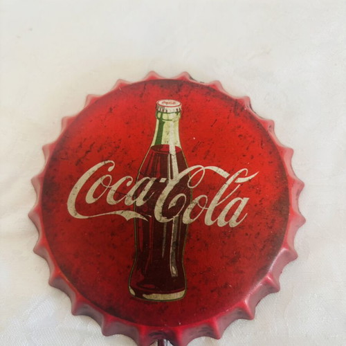 Coca Cola Retro Metal Hook Used 1990s
