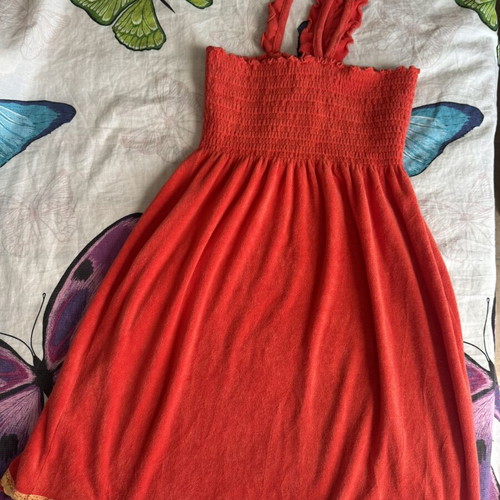 Juicy Couture Toweling Dress, size M, orangered