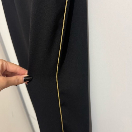 Zara black pants with gold stripe and -  4,00 - Vendora.cy