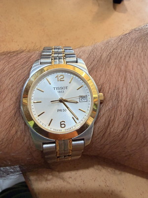 Tissot PR 50 Swiss Made ρολόι σαν καινούργιο, δίχρωμο