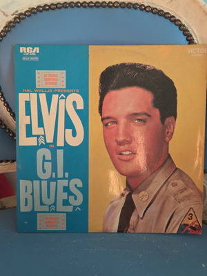 Elvis Presley G.I. Blues LP vinyl record used, rock soundtrack