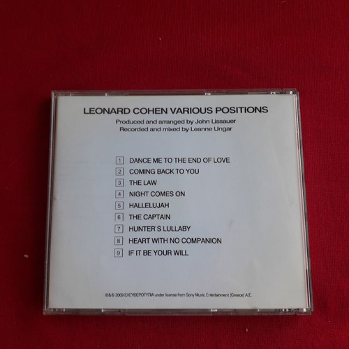 Leonard Cohen Various Positions CD like new, rock