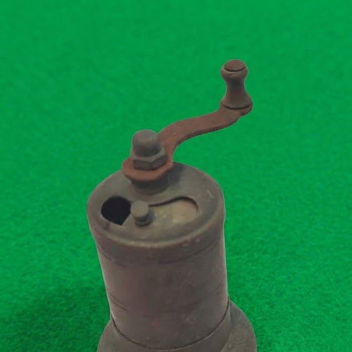 Oriental-style brass spice mill, 1950s–1980s