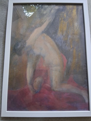 Painting "Gymno" framed 30x40cm, signed