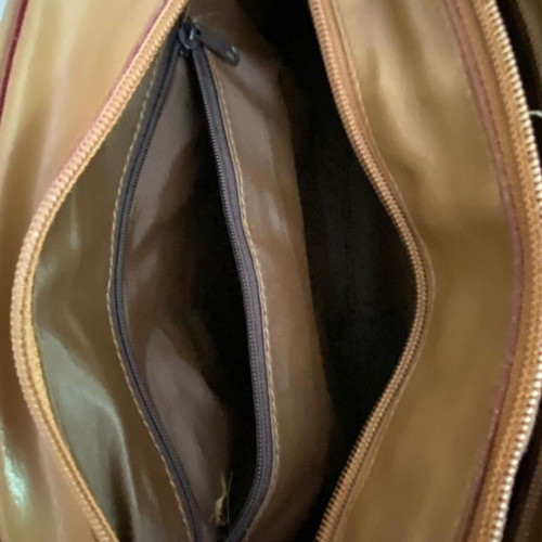 CB Collection leather shoulder bag used, brown