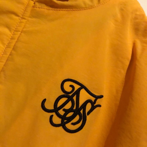 Sik Silk Windbreaker Jacket New Yellow Size L